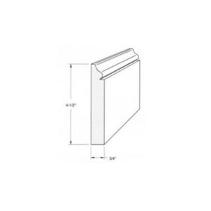 CB10 Shaker Dove Accessories - Colonial Base 10 4½ "x¾ "x8