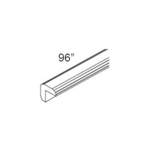 OCM8 Classic Nickel Accessories - Mouldings - Outside Corner Molding <sup>3/4</sup>"  x <sup>1/4</sup>"  x 8'
