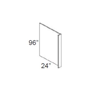 REP 3"x96" Shaker Pitch Black Accessories - Panels - refrigerator end panel 24" Wide x 96" High x 3" TH