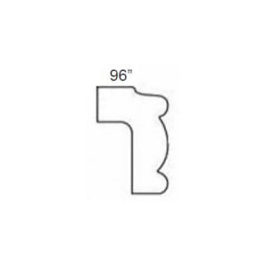 TLR8 Classic Dove Accessories - Mouldings -  Traditional Light Rail  96" Wide x 1" High x 1 <sup>1/16</sup>" Deep