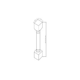 WPP30-1 Shaker Sage Green Wall Posts - Full Post Plain - 30" High x 4 1 ...