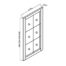 WDC2442MGD Billiard Cinnamon RTA Mullion Glass Door 24 Wide X 42 High
